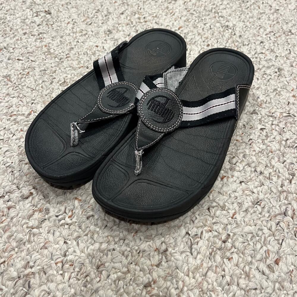 Fitflop Walkstar Sandals Womens Sz 8 Comfort Wedge Casual Summer Vacation